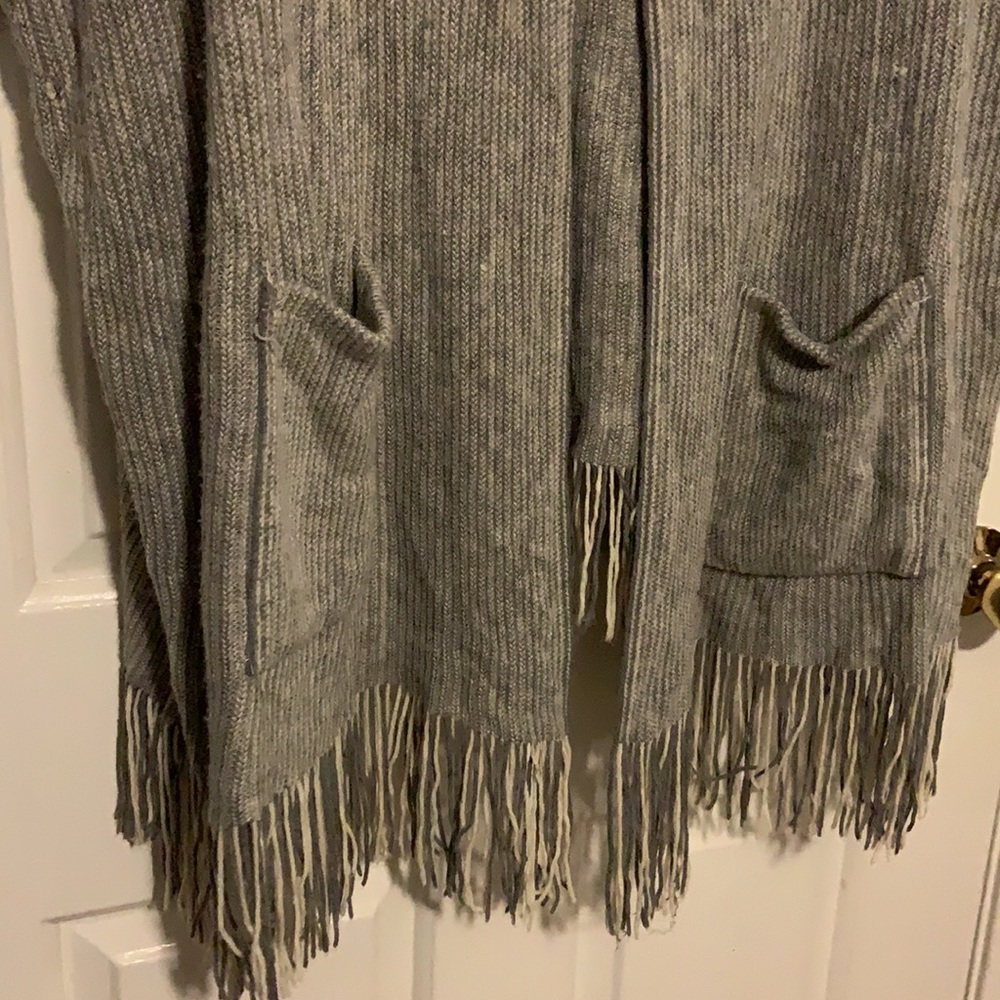 Knit Cowl Pullover Sweater w/ Fringe AS IS - Picture 6 of 9